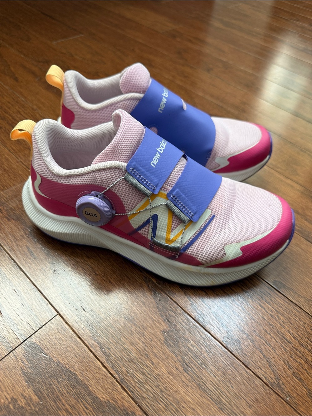 New Balance Kids Pink & Purple BOA Dial Up Athletic Sneakers